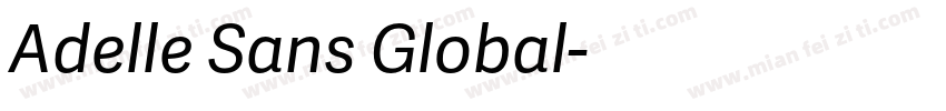 Adelle Sans Global字体转换